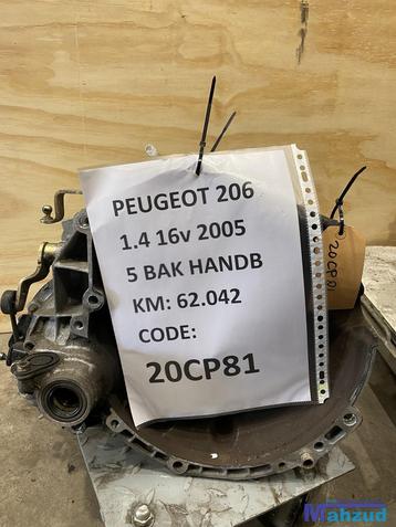 PEUGEOT 206 1.4 16V Versnellingsbak 20CP81 Gearbox beschikbaar voor biedingen
