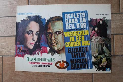 filmaffiche Reflections In A Golden Eye 1967 filmposter, Verzamelen, Posters, Zo goed als nieuw, Film en Tv, A1 t/m A3, Rechthoekig Liggend