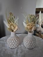 2 mini vaasjes met gedroogde bloemen, Huis en Inrichting, Ophalen, Nieuw, Minder dan 50 cm