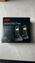 DECT AEG voxtel D100 twin draagbare telefoon, Ophalen of Verzenden, Zo goed als nieuw