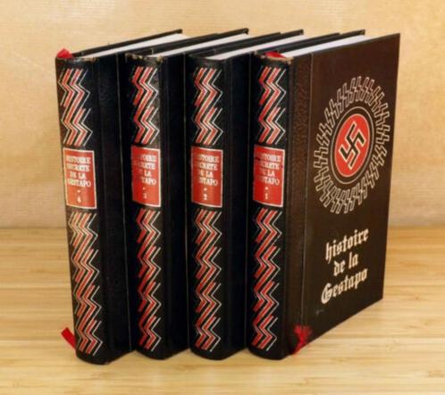 Lot 4 Livres Histoire de la Gestapo (Français) +1.000 Pages, Livres, Guerre & Militaire, Comme neuf, Général, Deuxième Guerre mondiale