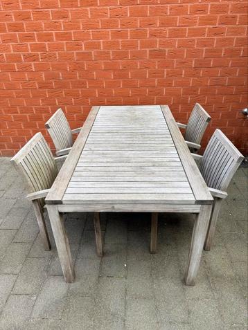 TRIBÚ tuinset teak, Tuin en Terras, Ophalen, Gebruikt, Tuinset