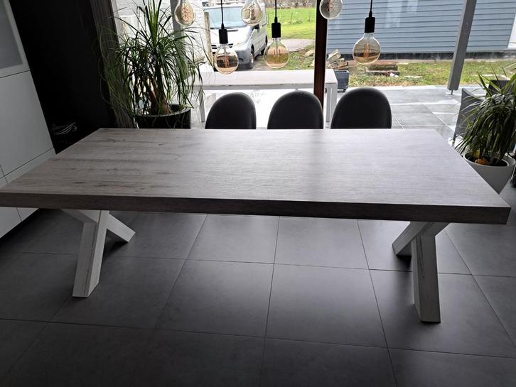 Eet + salontafel eik, Huis en Inrichting, Tafels | Salontafels, Zo goed als nieuw, 100 tot 150 cm, Rechthoekig, Ophalen