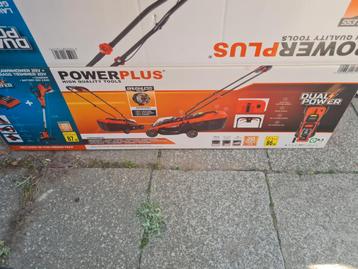 Accu grasmachine en grastrimmer nieuw, Tuin en Terras, Grasmaaiers, Ophalen, Accu-grasmaaier, Nieuw, Opvangbak