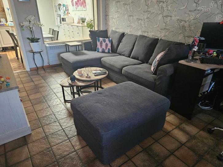 Hoeksalon gronlid met bedfunctie, Huis en Inrichting, Zetels | Complete zithoeken, Gebruikt, Ophalen
