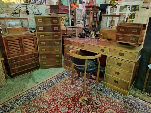 Grote set antieke Campaing furniture engelse meubels, Antiek en Kunst, Antiek | Meubels | Kasten, Ophalen