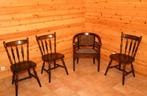 Sierlijke rotan zetel en drie stoelen, Ophalen, Gebruikt, Riet of Rotan, Vier
