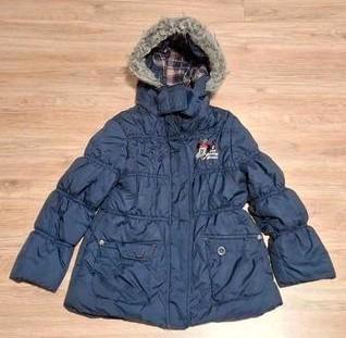Winterjas minnie mouse maatje 110, Kinderen en Baby's, Kinderkleding | Maat 110, Zo goed als nieuw, Jas, Ophalen