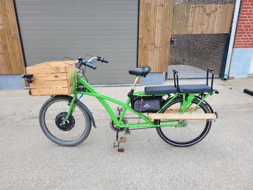 Duo-elektrische longtailfiets „De Fietsfabriek”   Pam Duo, Fietsen en Brommers, Overige Fietsen en Brommers, Zo goed als nieuw