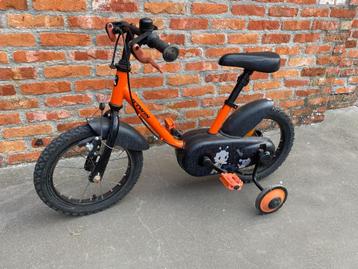 Btwin kinderfiets 14 inch met afneembare steunwielen beschikbaar voor biedingen