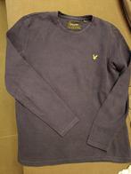 Sweater Lyle en scott blauw geribbeld, Maat 52/54 (L), Gedragen, Blauw, Ophalen