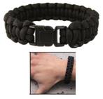 paracord armband, Handtassen en Accessoires, Armbanden, Ophalen of Verzenden, Nieuw, Zwart, Overige materialen