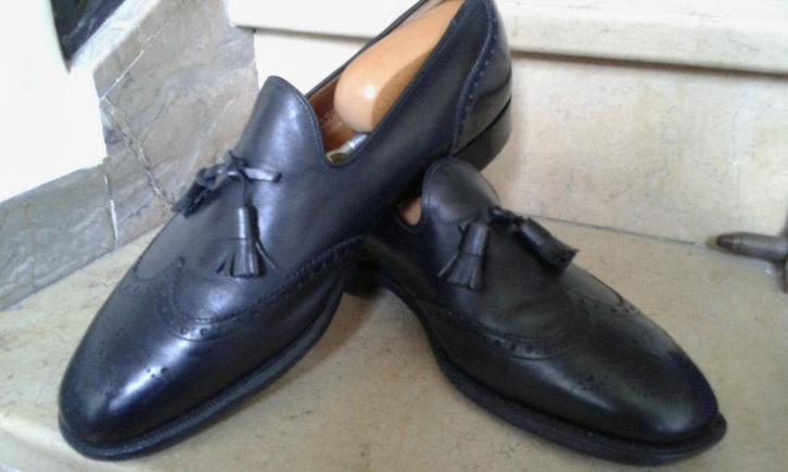 Church custom grade tassle loafers model Madison - Maat 42.5, Kleding | Heren, Schoenen, Zo goed als nieuw, Loafers, Zwart, Verzenden