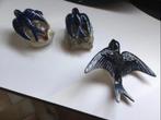 Set zwaluwen 2 nesten + 1 zwaluw prijs 50€, Antiek en Kunst, Antiek | Woonaccessoires