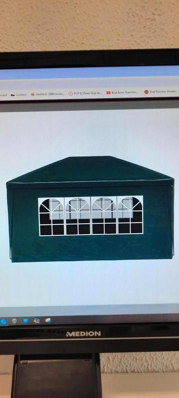Partytent 3m x 4 m stevig stalen frame met plan voor montage beschikbaar voor biedingen