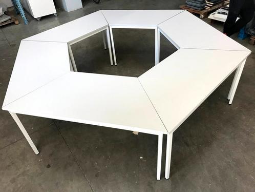 4+2  gratuite Table hexagonale blanche table de réunion, Maison & Meubles, Accessoires pour la Maison | Plateaux, Comme neuf, Bois