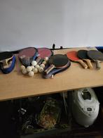 pingpongbatjes tafeltennisbatjes en balletjes, Sports & Fitness, Ping-pong, Enlèvement ou Envoi, Comme neuf, Filet, Raquette(s) ou Balle(s)