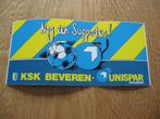 Vintage Sticker KSK Beveren Unispar Spaarbank Voetbal , Verzamelen, Ophalen of Verzenden, Nieuw, Sport