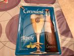 Panneau Corsendonk blanc+porte-clés/tire-bouchon, Enlèvement ou Envoi, Neuf, Panneau publicitaire