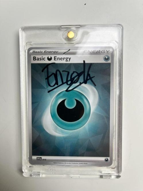 Gesigneerde Pokémon kaart – Enzo Knol, Hobby en Vrije tijd, Verzamelkaartspellen | Pokémon, Nieuw, Losse kaart, Ophalen of Verzenden