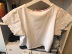 Witte t shirt 11j/146 HM/ Blauwe jeansbroek 11j/146, Kinderen en Baby's, Kinderkleding | Overige, Ophalen, Gebruikt, Meisje