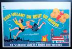 Vlieger naar einde vd wereld 1958 poster Roger Pigaut, Verzamelen, Verzenden, Zo goed als nieuw