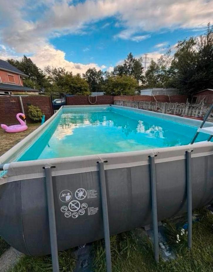 Grote intex zwembad top staat je krijgt alles erbij, Tuin en Terras, Zwembaden, Zo goed als nieuw, Ophalen