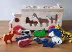 houten dieren puzzel wagen, Nieuw, Overige typen, Ophalen of Verzenden