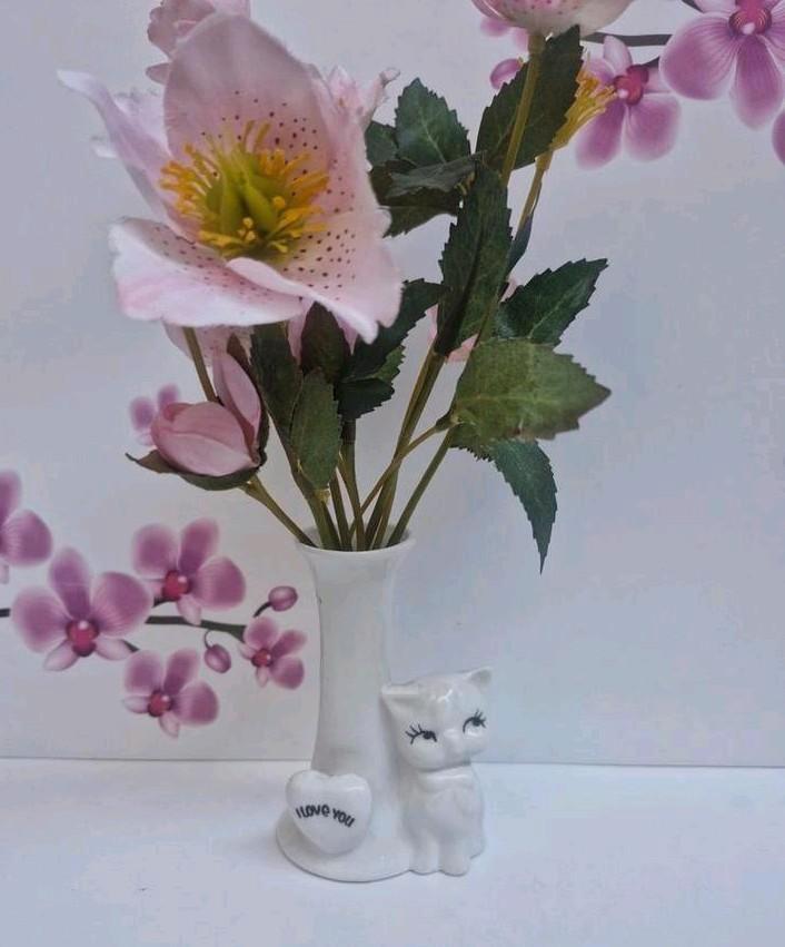 🤍 Vintage kattenfiguur Vaasje, Verzamelen, Overige Verzamelen, Ophalen of Verzenden