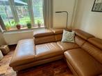 Hoekbank Sienna leder  + elektrische relax, Ophalen, Gebruikt, Leer