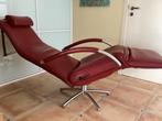 Jori relax+nekkussen model Mensana MAXI(Topstaat)), Huis en Inrichting, Fauteuils, Ophalen, Zo goed als nieuw, Leer, Durlet Rolf benz Sede Leolux hukla