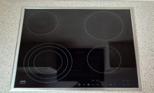 Inbouw Vitrokeramische Kookplaat AEG, Elektronische apparatuur, Kookplaten, Gebruikt, Inbouw, Keramisch, 4 kookzones, Ophalen