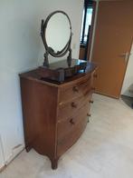 Accajou commode met spiegel in accajou, Huis en Inrichting, Ophalen, Gebruikt