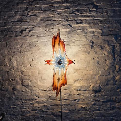 Vintage Murano glazen wandlamp., Antiek en Kunst, Antiek | Verlichting, Ophalen of Verzenden