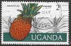 Uganda 1975 - Yvert 105 - Groenten en Fruit - Ananas (ST), Timbres & Monnaies, Timbres | Afrique, Affranchi, Envoi, Autres pays