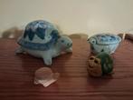 4 SCHILDPADDEN, 2 met deksel, Ophalen, Zo goed als nieuw