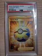 Balle Pokemon Quick PSA10, Enlèvement ou Envoi, Neuf, Cartes en vrac, Foil