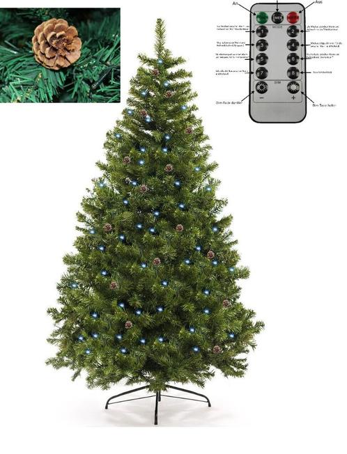 Kerstboom 210cm. Met LED-Verlichting. Incl. Remote. RC, Diversen, Kerst, Nieuw, Ophalen of Verzenden