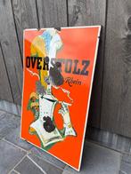 Overstolz duits emaille reclamebord, Verzamelen, Ophalen, Gebruikt, Reclamebord