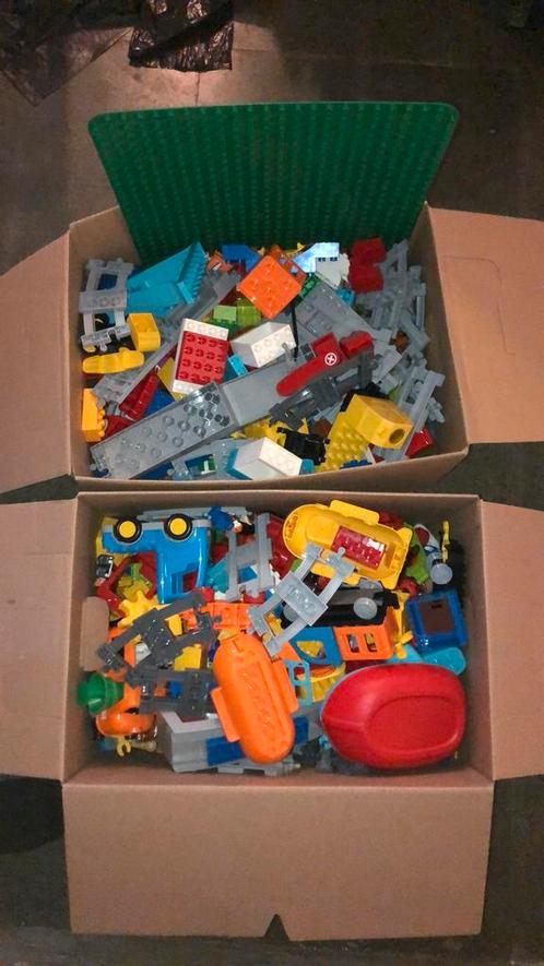Dublo blokken (+ diverse voertuigen en treinspoor), Kinderen en Baby's, Speelgoed | Bouwstenen, Gebruikt, Overige merken, Ophalen