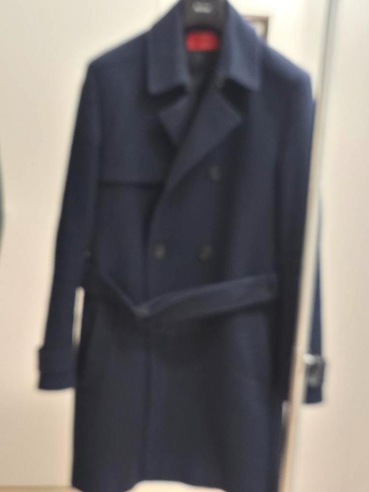 Prachtige blauwe mantel van het merk Hugo Boss, Kleding | Heren, Jassen | Winter, Nieuw, Ophalen of Verzenden
