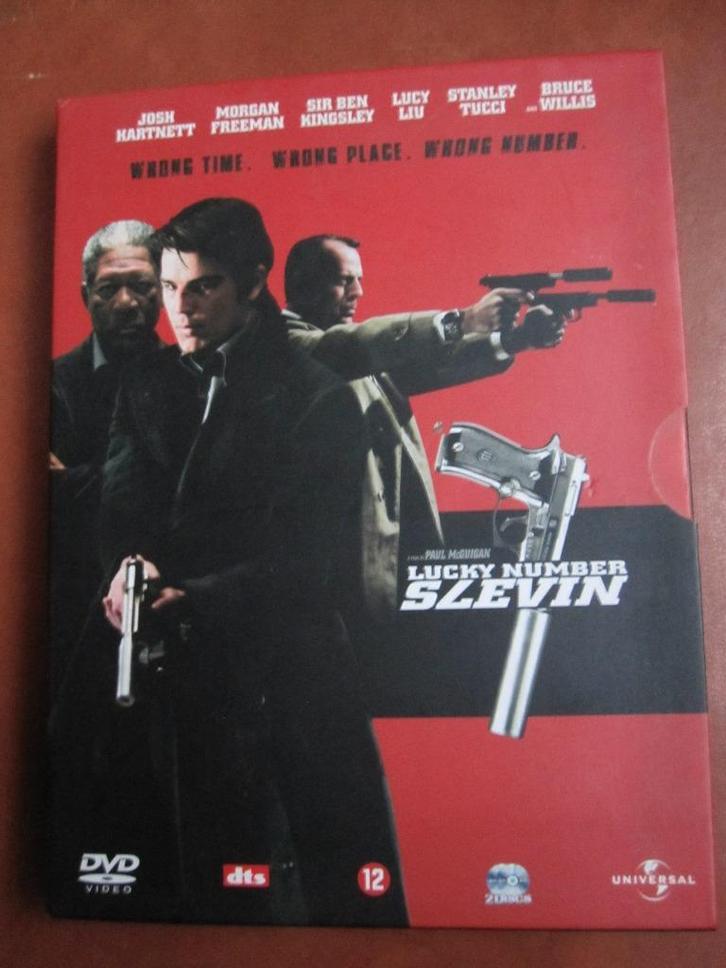 Lucky Number Slevin (2005) 2 disc, Cd's en Dvd's, Dvd's | Thrillers en Misdaad, Zo goed als nieuw, Maffia en Misdaad, Boxset, Vanaf 12 jaar