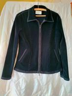 Zwart jasje in fluweel,ritssluiting,fleecevoering;maat:L., Zwart, Maat 42/44 (L), Ophalen of Verzenden, Zo goed als nieuw