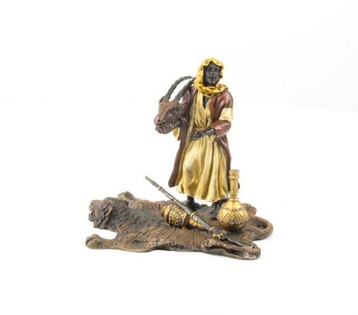 Brons sculptuur Bergman, Verzamelen, Beelden en Beeldjes, Gebruikt, Dier, Ophalen of Verzenden