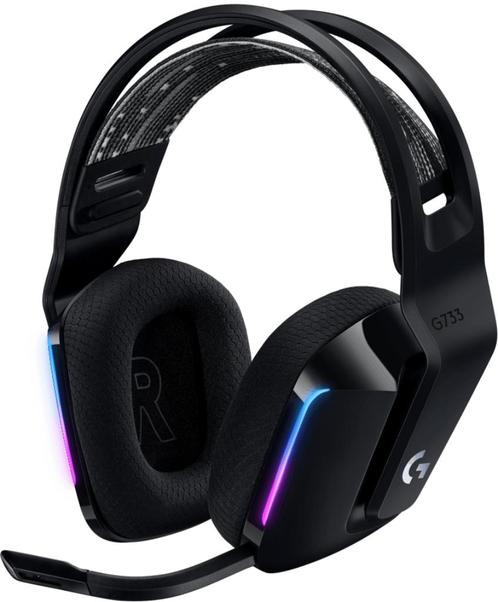 NIEUW Logitech G733 Lightspeed Wireless Gaming Headset, Zwar, Computers en Software, Headsets, Nieuw, Over-ear, Draadloos, Gaming headset