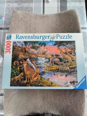 Puzzel Ravensburger Savanne Dieren 3000 stuks beschikbaar voor biedingen