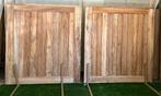 Nouveau portail en teck (2 ailes), Jardin & Terrasse, Neuf, Portail battant, 150 à 200 cm, Bois
