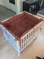 Babypark met Parklegger en omrander, Kinderen en Baby's, Ophalen, Zo goed als nieuw, Rechthoekig, In hoogte verstelbaar
