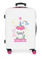 Jolie valise fille Licorne Neuve et emballée, Nieuw, Wieltjes, Hard kunststof, 45 tot 55 cm