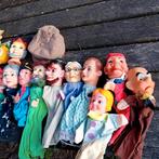 Marionnettes à main + boîte + chapeau, Enlèvement ou Envoi, Utilisé